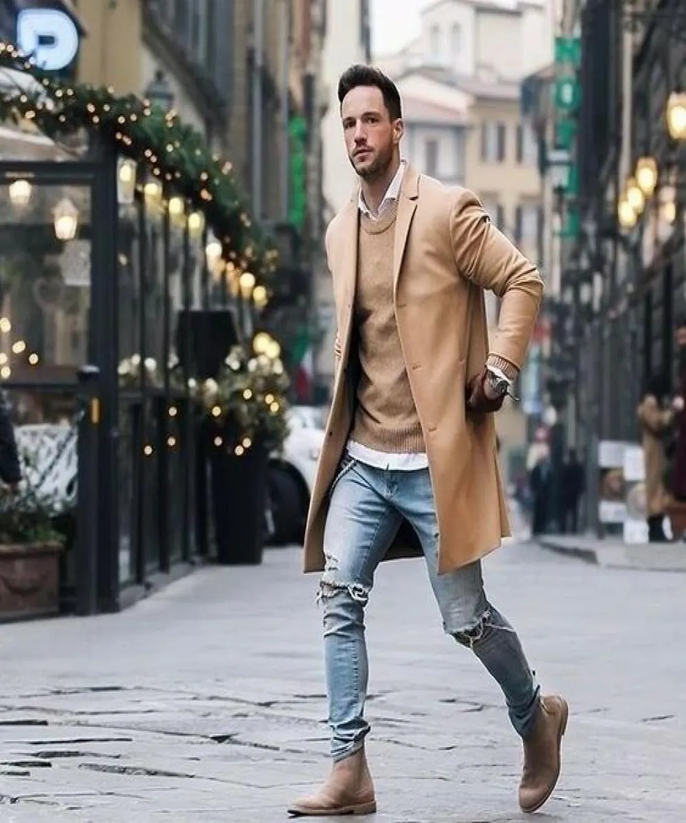 FashionNew Men Cotton Blends Dise Design Warm Waysome Men Discal Tren Design Slim Fit Office Suit Suit Coat Drop 6887193