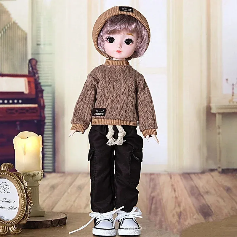 BJD 1/6 32 cm gruba lalka obejmują ubrania i buty płócienne dziewczyny ubieraj się DIY