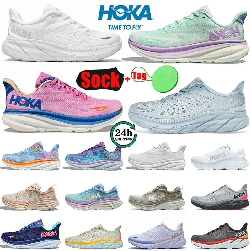 Hoka Bondi 2024 One 8 Running Hokas Shoes With Box Womens Platform Trainers Runnnerssneakers Clifton 9 Men Women Blakc White Harbor Mens 36-45 s s