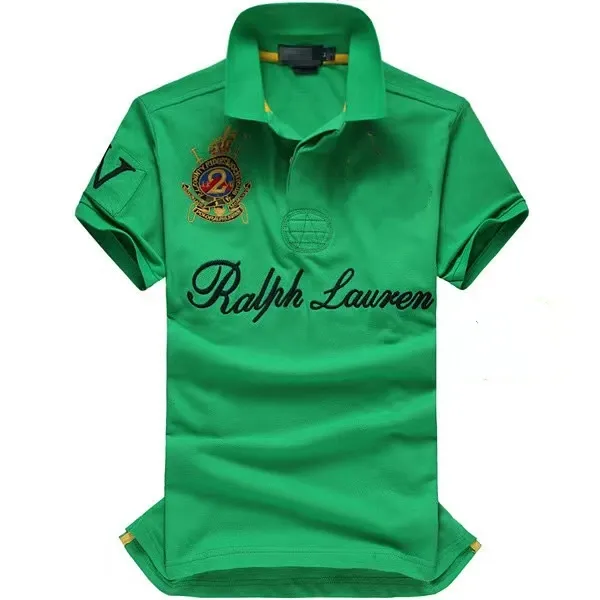 Poloshirt einfarbig Revers Stickerei Kurzarm weiß schwarz gelb Sommer 2023 neues High-End-Business lockeres All-Match-Casual-Mode-Top 100 % Baumwolle S-5XL