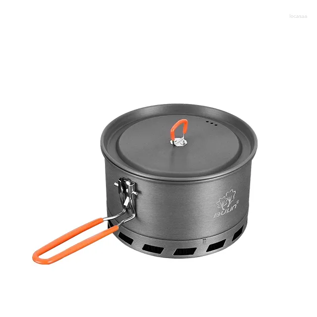 Ensembles d'ustensiles de cuisine Bulin S2500 anneau de piégeage de chaleur léger sac à dos cuisine extérieure ensemble de Camping en aluminium