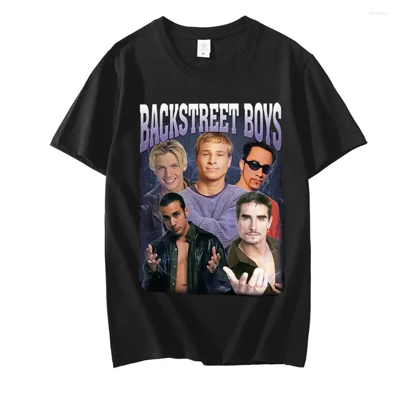 Erkek Tişörtleri 90'lar Vintage Music Boldun Backstreet Boys Shirt Gerileme Saygı Erkek Band Grafik Tshirts Unisex Trend Hip Hop Street Tee