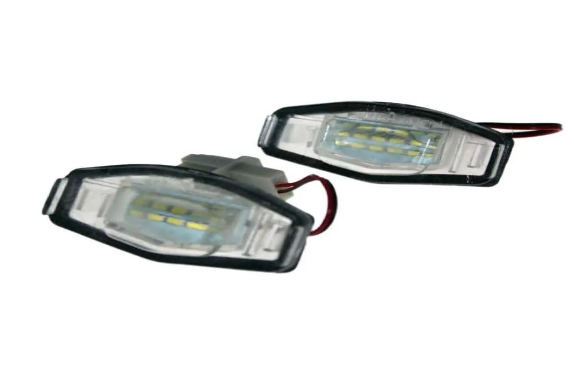 2x Fout 18 Witte Auto styling Led Achter Kentekenverlichting voor Honda Civic Accord Odyssey Acura TSX MDX auto Lamp5249450