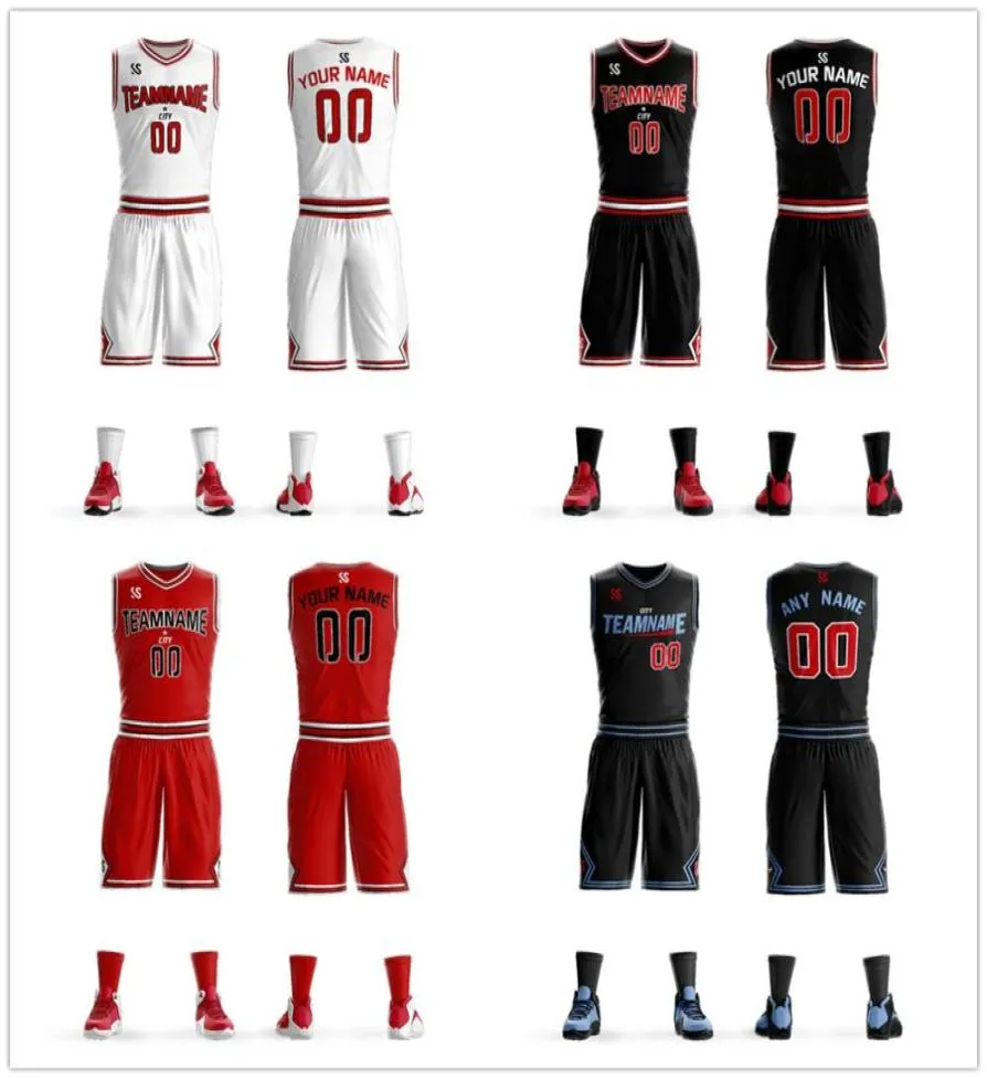 2019 Whole sports basketball jerseys Sets quickdrying polyester suit design your own logo Polyester Sports Suit3179721