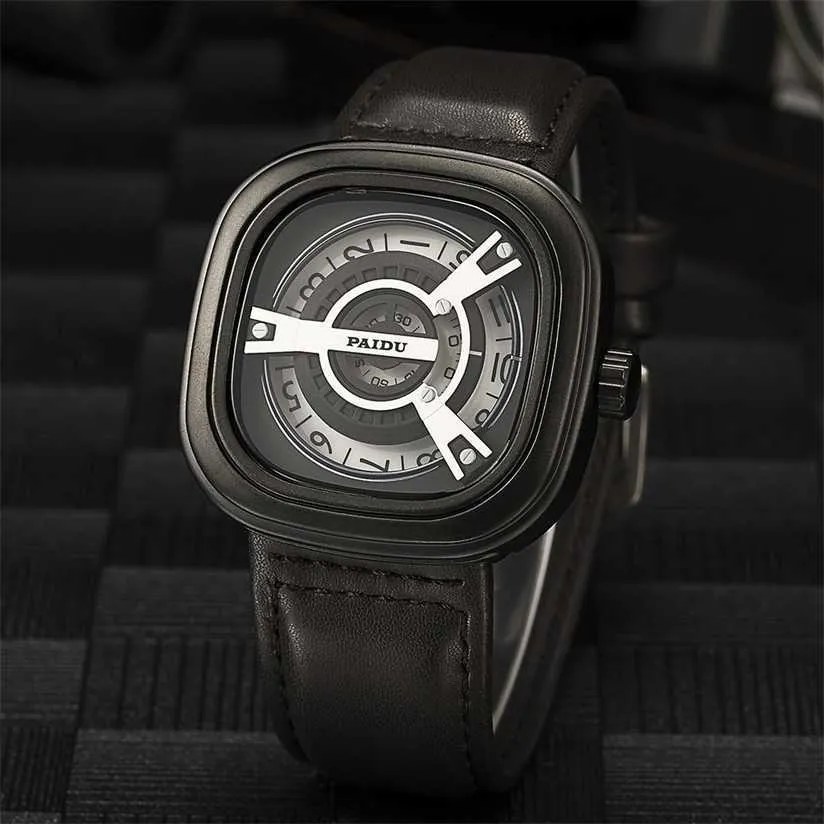 24% de réduction montre montre sept vendredi hommes unique élégant créatif horloge quartz japon mouvement m1b01 acier relog 230727