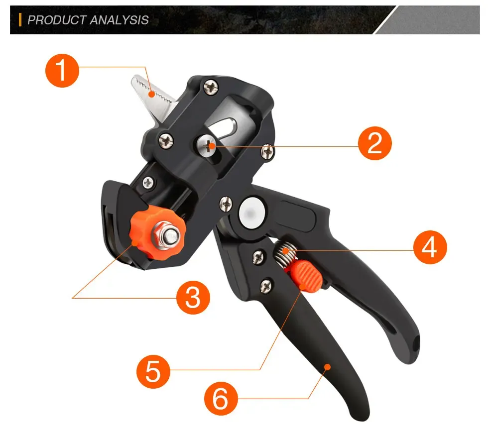 Tesoura de enxerto de filme, faca de enxerto, máquina de enxerto de mudas, ferramenta de enxerto de árvores frutíferas, ferramenta de jardinagem.