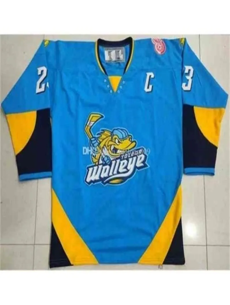 C26 NIK1 2020 Toledo Walleye Alden Hirschfeld Hokey Jersey Nakış Dikişli Herhangi Bir Sayı ve Adı Jerseys8419173