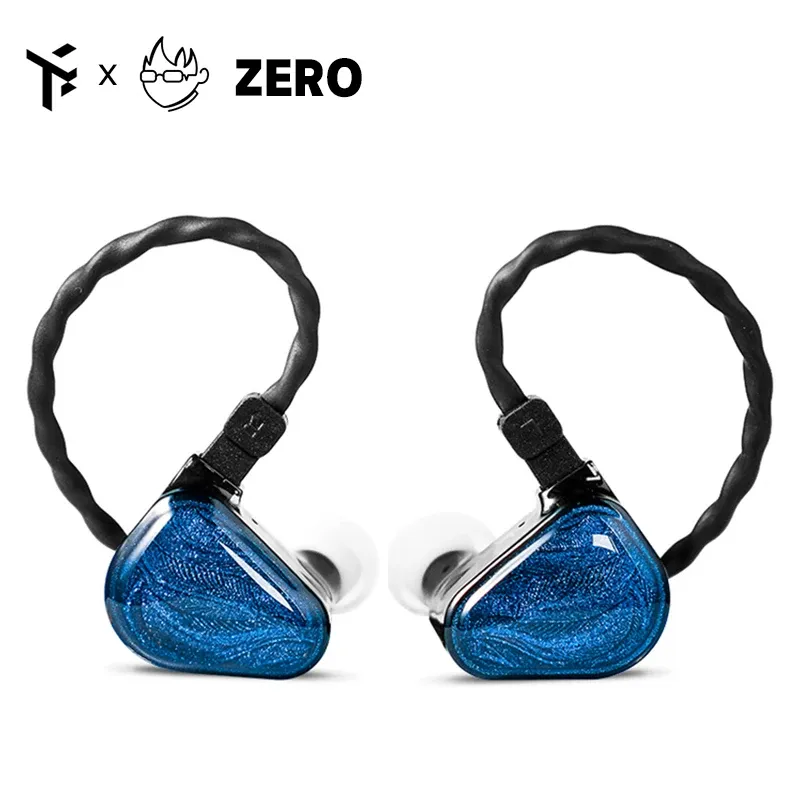 Kulaklıklar Truthear x Crinacle Sıfır Kulaklık Çift Dinamik Sürücüler 0,78 2pin kablo kulaklık ile kulaklık