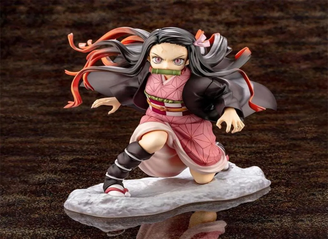 New 18 cm Kimetsu no Yaiba Nezuko Tanjirou Figure Zenitsu PVC Action Figure Anime Figurine Toys LJ2009289859119