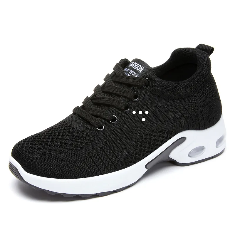 GAI Chaussures de course chaussures de course pour femmes et hommes plates noir et blanc 035