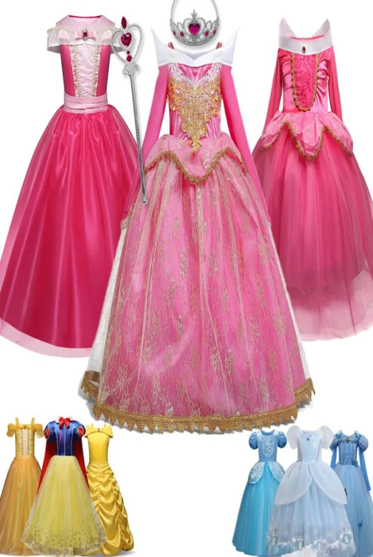 Girl039s Abiti Costumi di carnevale per bambini per 4 6 8 10 anni Ragazze Principessa Travestimento Ragazza Principessa Dress Up Party Dress Kid H5604835