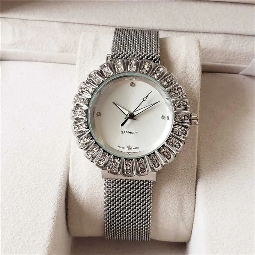 38% OFF watch Watch Fashion Women girl crystal style Magnetic Metal steel band quartz CHA24