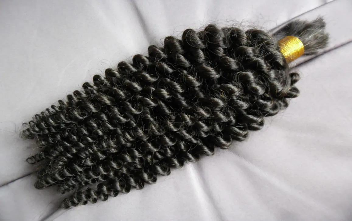 ブラジルの編組ヘアエクステンション100g編組用の人間の髪を編むためのアタッチメントなし1pc