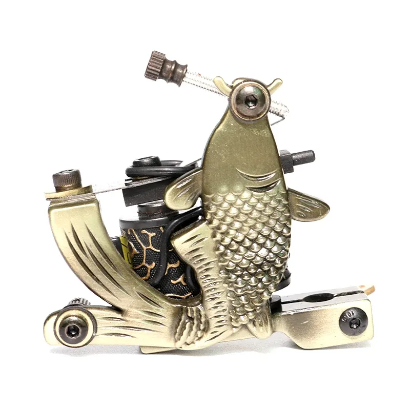 Guns 2018 New Hot Tattoo Machine Wire Cutting 10 Wrap Coils Tattoo Machine For Liner Shader gratis frakt