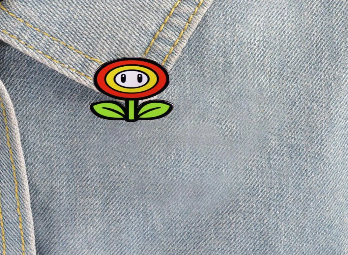 Game Flower Enamel Pin Women039s Broch Lapel Pins for Plecaks Anime Teksyka odznaki Biżuteria Akcesoria 7945278