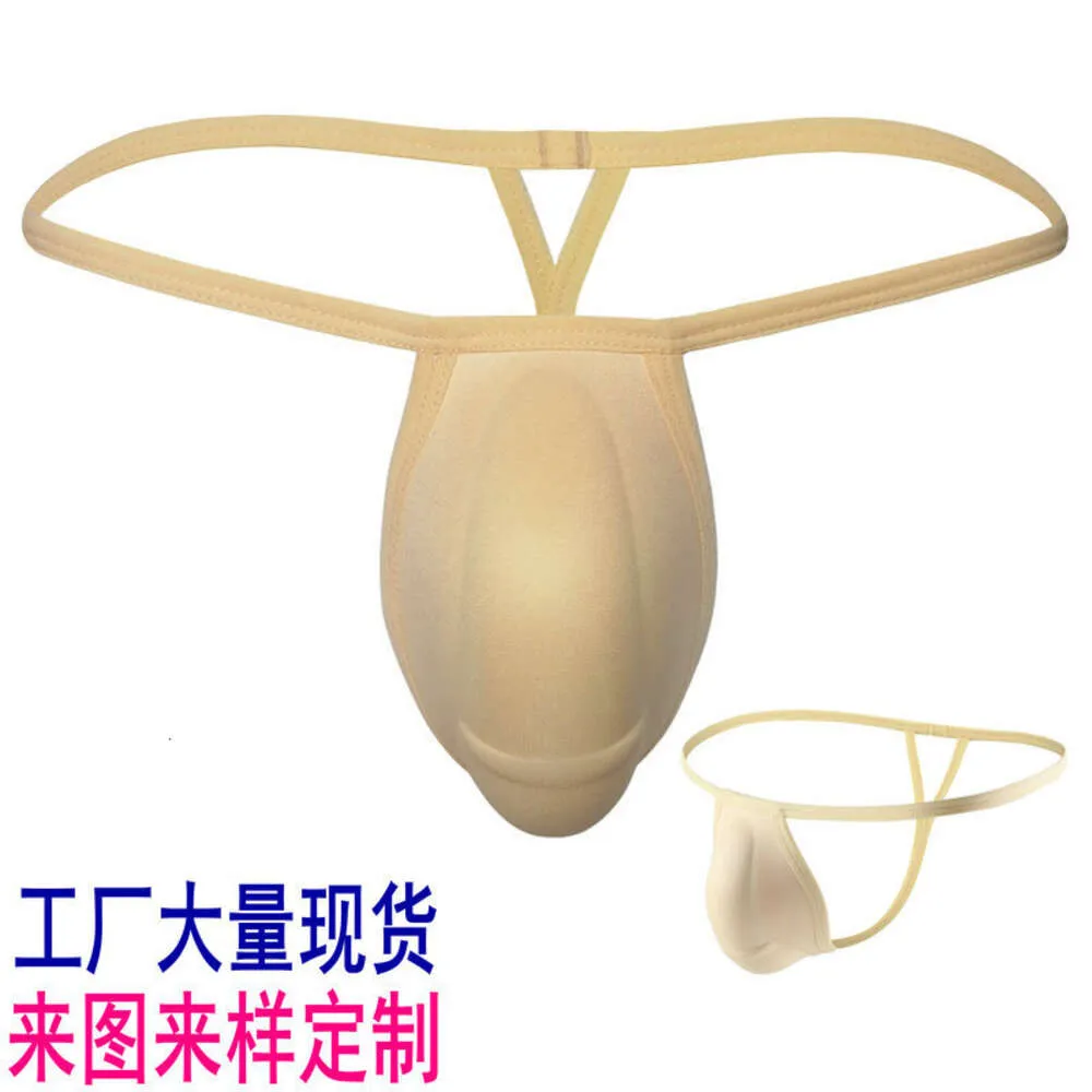 Privat leverans av mäns 3D-roliga belysningar stort tips om svamp cup t-formad underkläder 814826