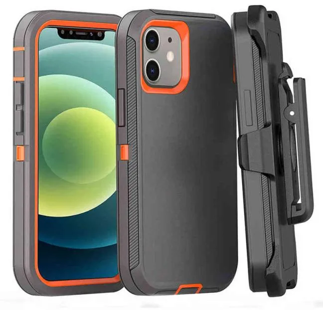 Étuis de téléphone portable Étui de téléphone pare-chocs antichoc pour iPhone 14 13 12 11 Pro Max XS Max XR X 7 8 Plus SE 2020 Clip ceinture robuste Defender Cover T2209214284186