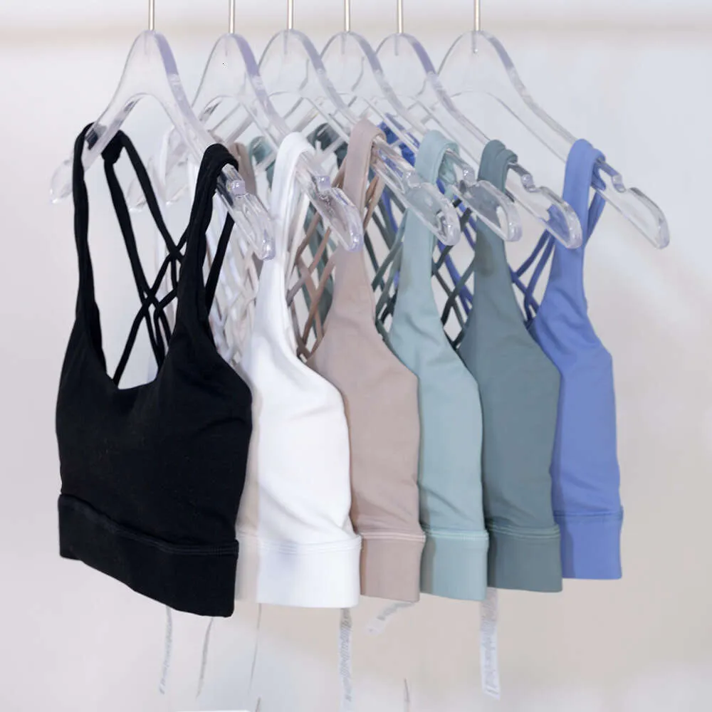 lu align align camisoles tanks outfit sexy sports bra woman yoga bras quick driey tops fidness vest with removable cups for Summer Jogger gry lu-08 2024