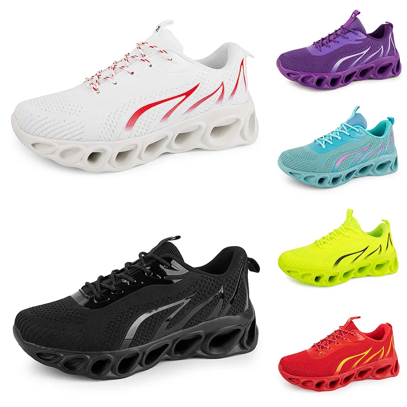 2024 Männer Frauen Laufschuhe Schwarz Weiß Rot Blau Gelb Neongrau Herren Trainer Sport Outdoor Athletische Turnschuhe GAI Farbe32