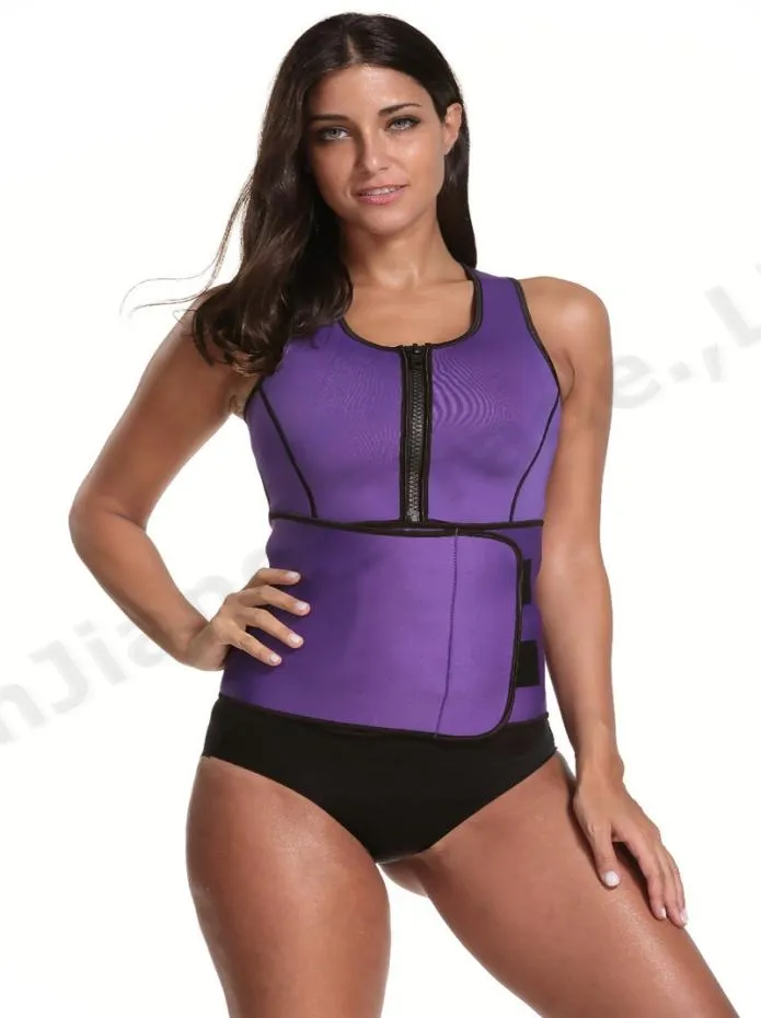 Neoprene Body Shaper 여성 슬리밍 조끼 열 피트니스 트레이너 Neoprene Saoprene eat e heat vest 조정 가능한 허리 트레이너 바디 셰이퍼 S4x8023774