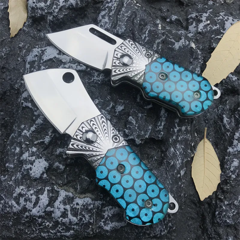 Higher Quality Mini Folding Pocket Knife EDC Knife 420 Steel + Resin Handle Suitable for Camping Survival Cool Gadgets Everyday Carry Outdoor Folding Knife 3300 535