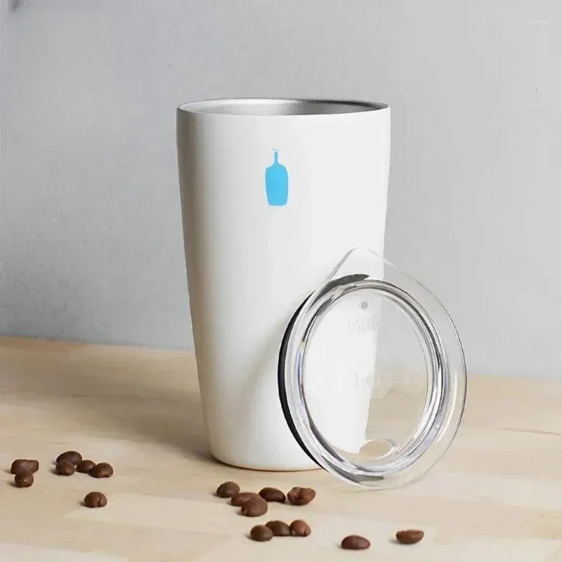 Bouteilles d'eau Bouteille en acier inoxydable avec thermos de paille, tasse à café, tasse de voyage