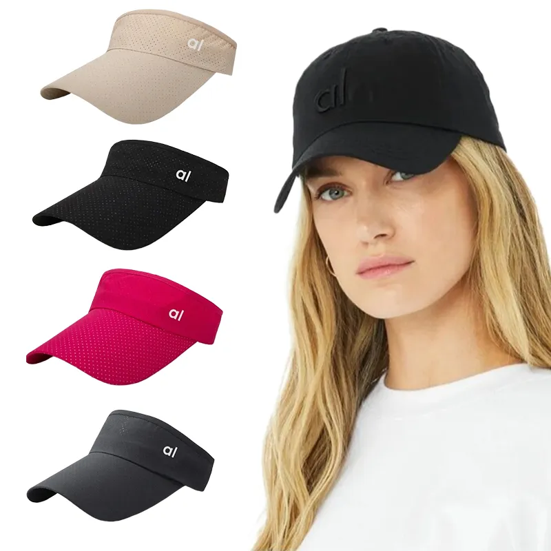 Al0ll Tasarımcı Kapa Ball Cap Yoga Beyzbol Şapkası Moda Yaz Kadınları Çok yönlü Big Aloyoga Kafa Surround Yüzü Küçük Sunvisor Şapka Giyim Ördek Dil Şapkası