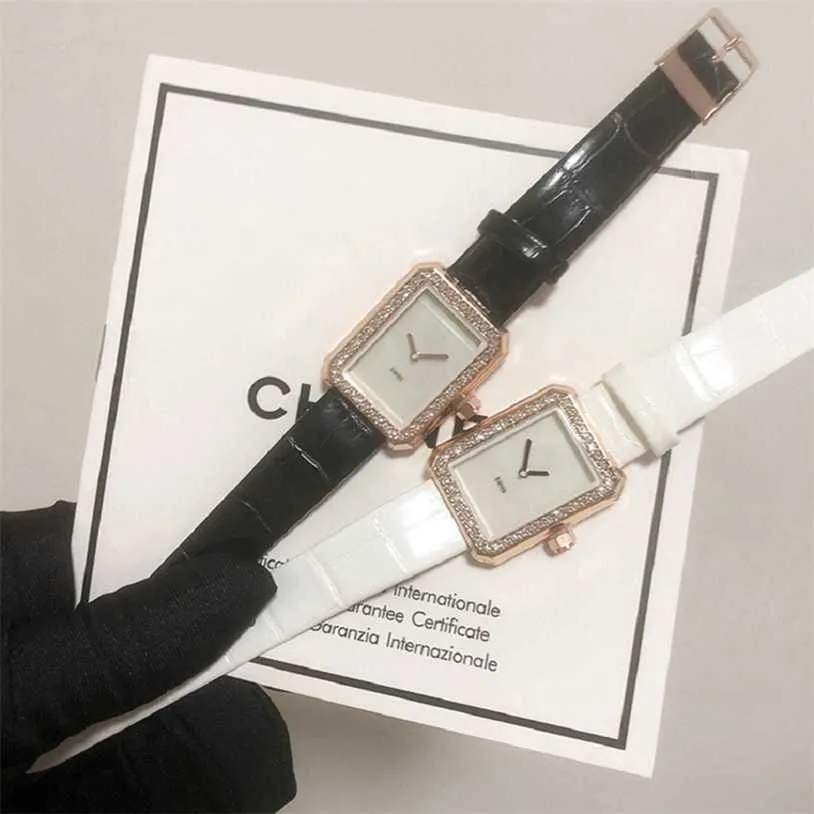 СКИДКА 22% часы Модные женские мужские кварцевые часы с черным, белым бриллиантом foe Wedding montre de luxe D319