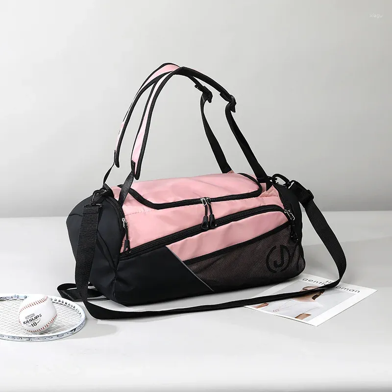 Bolsas de lona Bolsa de fitness unisex de mano para viajes de negocios con compartimento de zapatos independiente de gran capacidad Equipaje de corta distancia