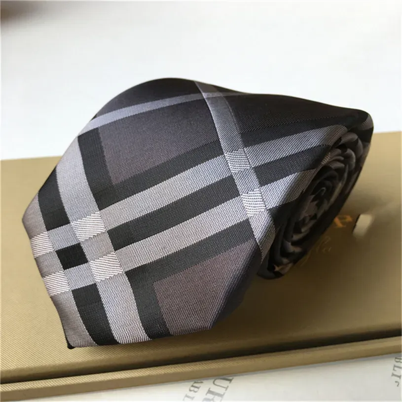 2024 Designer Ties Men Neck Ties Fashion Mens Neckties Letter Print Handmade Business Leisure Cravat 100% Silk Luxury Top Quality With Original Box