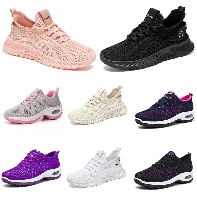 Q7 GAI GAI XJ Colorblock Hiking and Running Shoes with Soft Sole for Men and Women Black White Purple