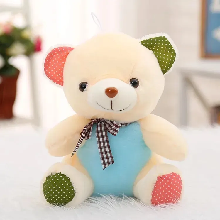 2024 Giocattoli di peluche Teddy Bear Peluche Doll Teddys Bear Ins Orsi colorati Bambole cingolate Natale Children039s Regalo Home Ornament 28cm