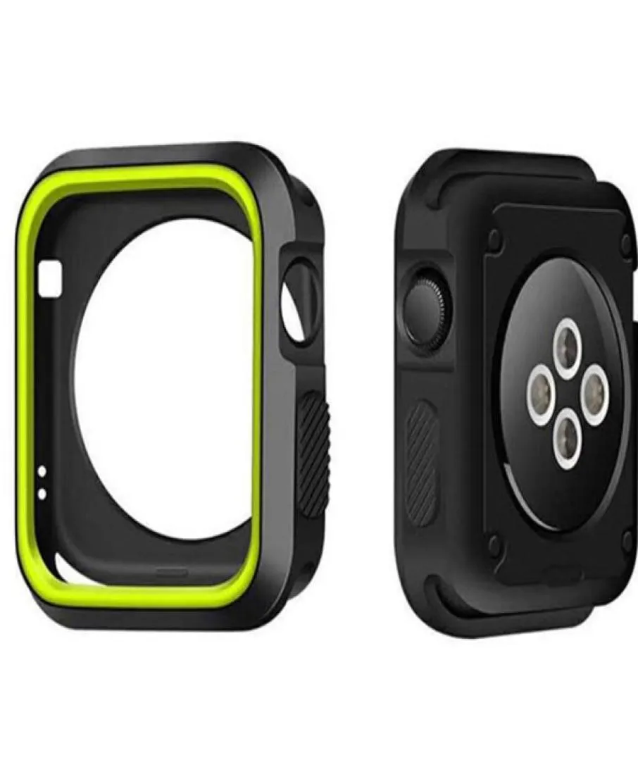 Capa tpu macia para apple watch 44mm 40mm 38mm 42mm, capa perfeita para apple iwatch série 4321 frame8937269