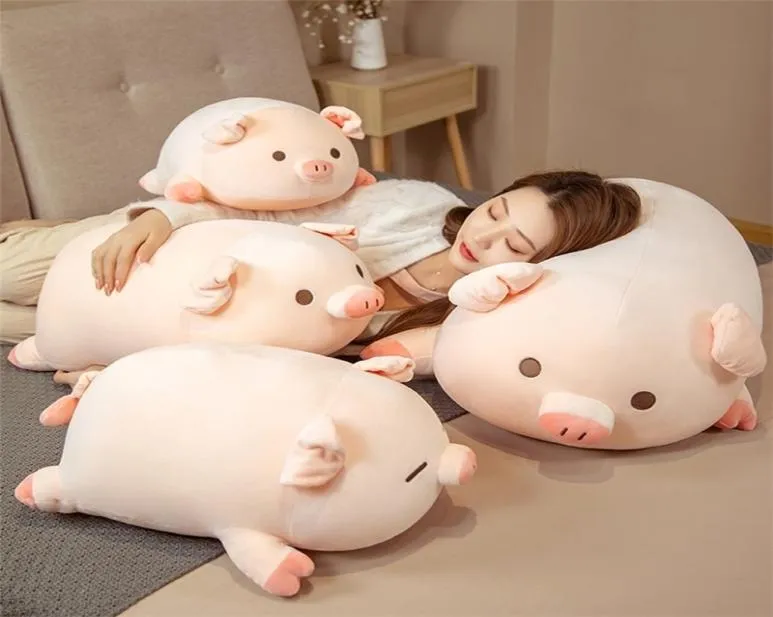 4050 cm mignon peluche cochon jouets en peluche enfants coussin oreiller doux canapé calme Animal poupées en peluche enfants cadeau d'anniversaire 2203046865624