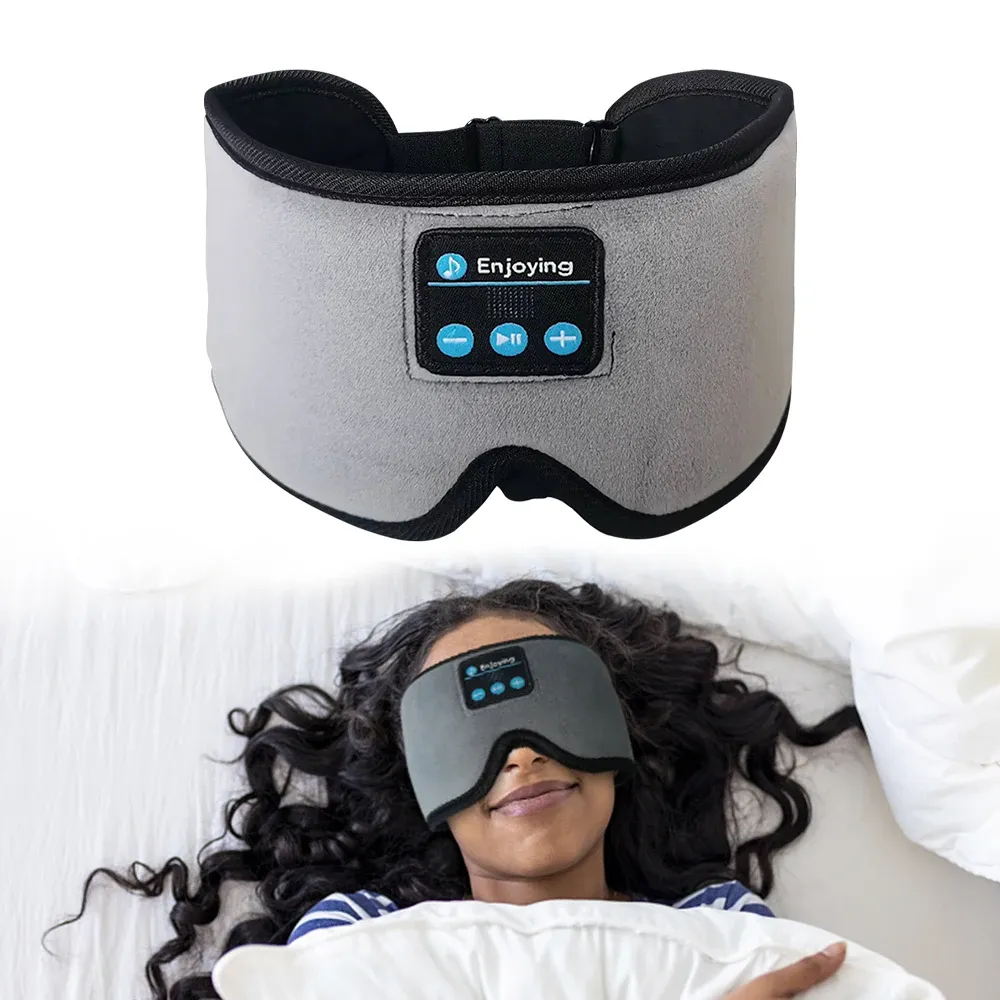 Kopfhörer/Headset Schlafmaske Kopfhörer Bluetooth Stirnband, 3D Augenmaske Schlafkopfhörer für Seitenschläfer, Geschenke für Frauen Männer Reisende