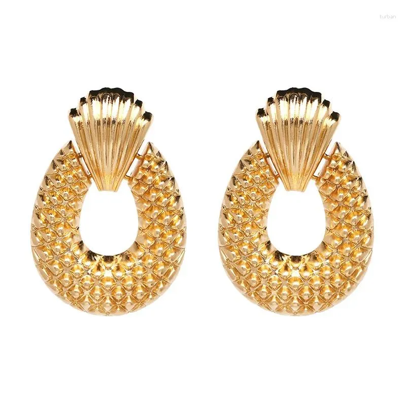 Boucles d'oreilles côté brillant pour femmes, bijoux de marque à la mode, style bohème, goutte d'eau percée, accessoires de Style Simple