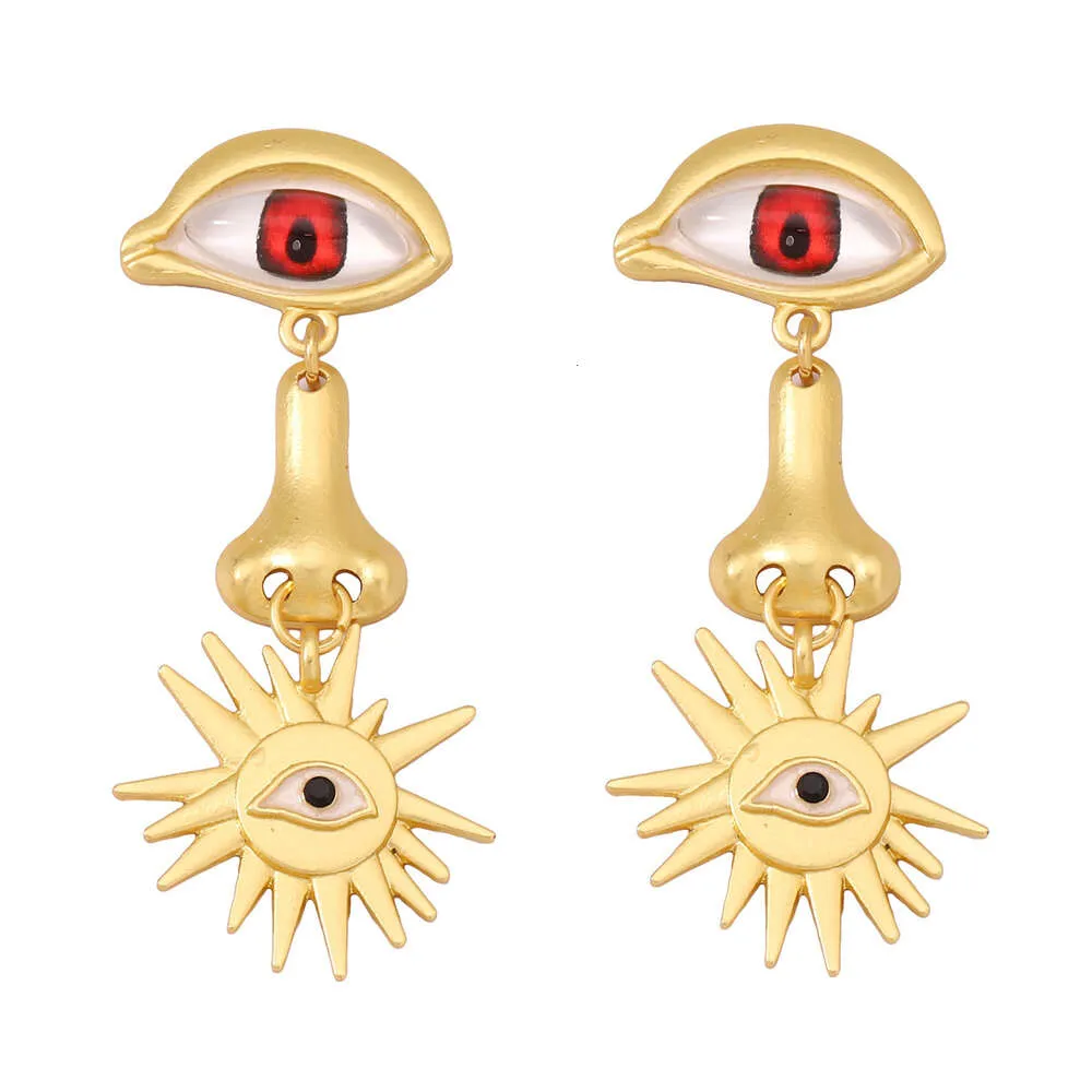 Eyes Sun Like Temperament Versatile Light Design Earrings Jewelry