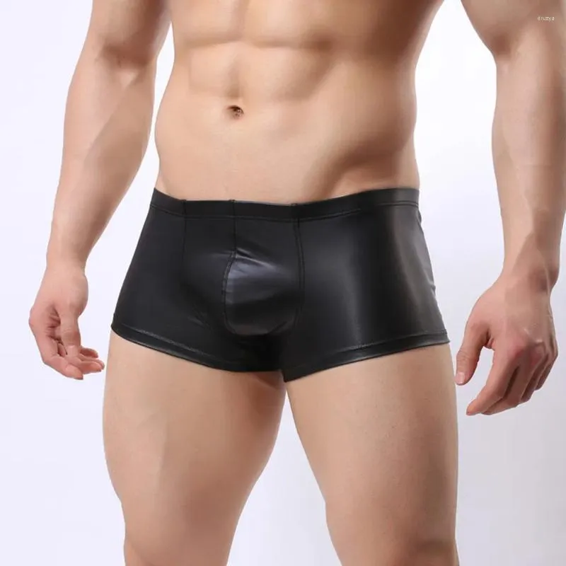 Cuecas sexuais masculinas eróticas tanga sexy roupa interior de couro melhorar bolsa briefs calças loja para casais homens vestuário