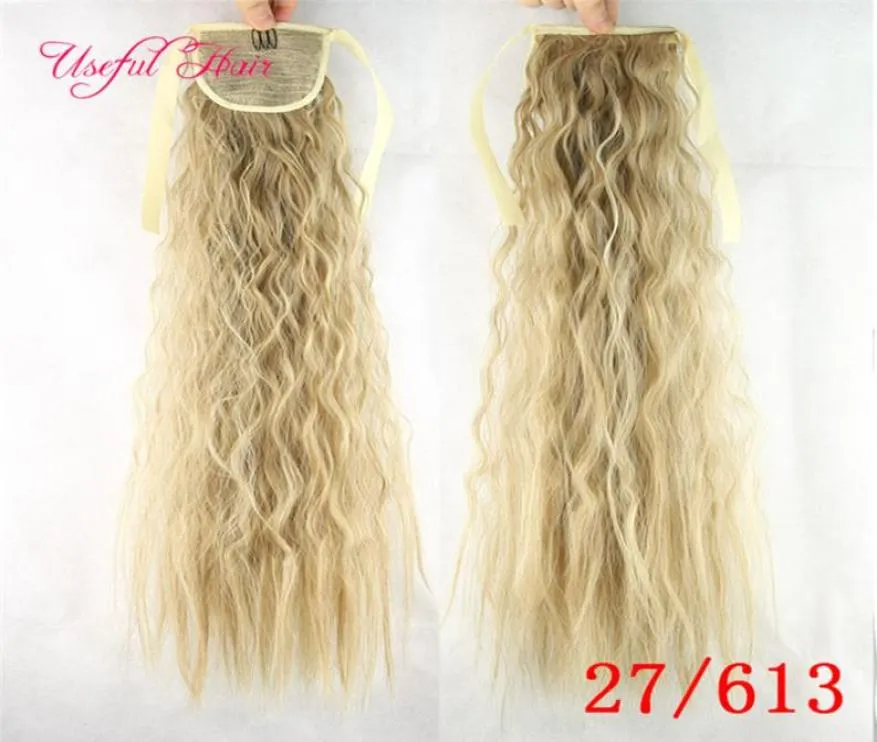 whole Hair Pony Tail Hairpieces Drawstring Ponytails comb ponytail curly blonde hair extension clip in hair extensions for bla6607077