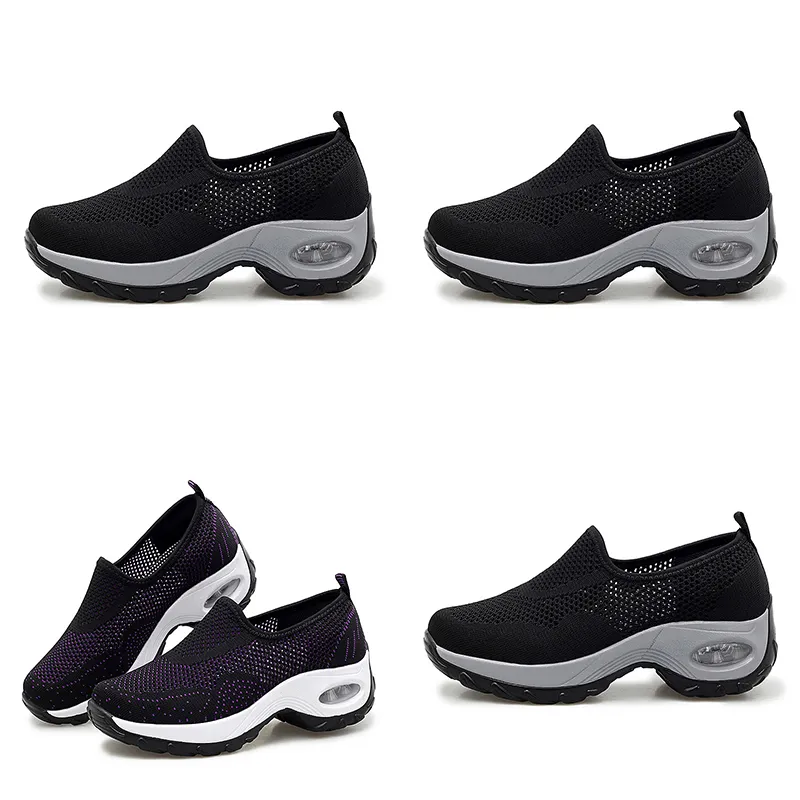 Hommes chaussures de course maille sneaker respirant extérieur classique noir blanc doux jogging marche tennis chaussure calzado GAI 0085