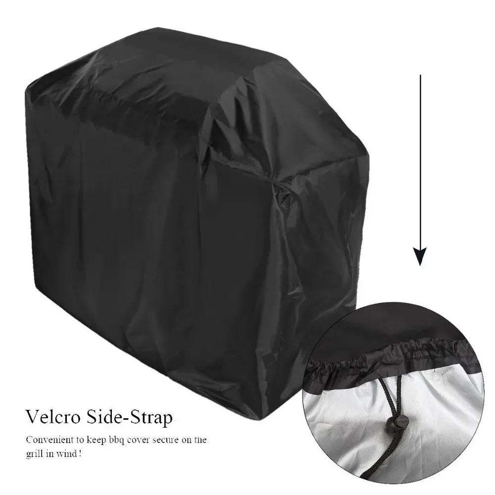 Covers Waterproof BBQ Cover Grill Cover Anti Dust Rain Gas Charcoal Electric Barbeque Garden Grill Protection Outdoor 4 Sizes Black New