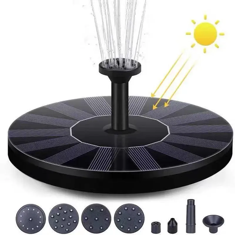 Film Solar Floating Fountain Garden Waterfall Fountain Pool Pond Bird Bath Solar Poel Powered Fountain Water Pump Garden Decoration