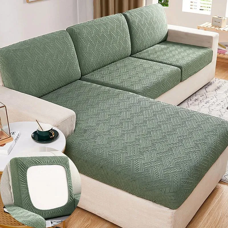 Pokrywa krzesełka na kanapie z fotelem na obu końcach uniwersalna sofa nosza wysokie sprężyste poliestrowe pokrycia 3 poduszka