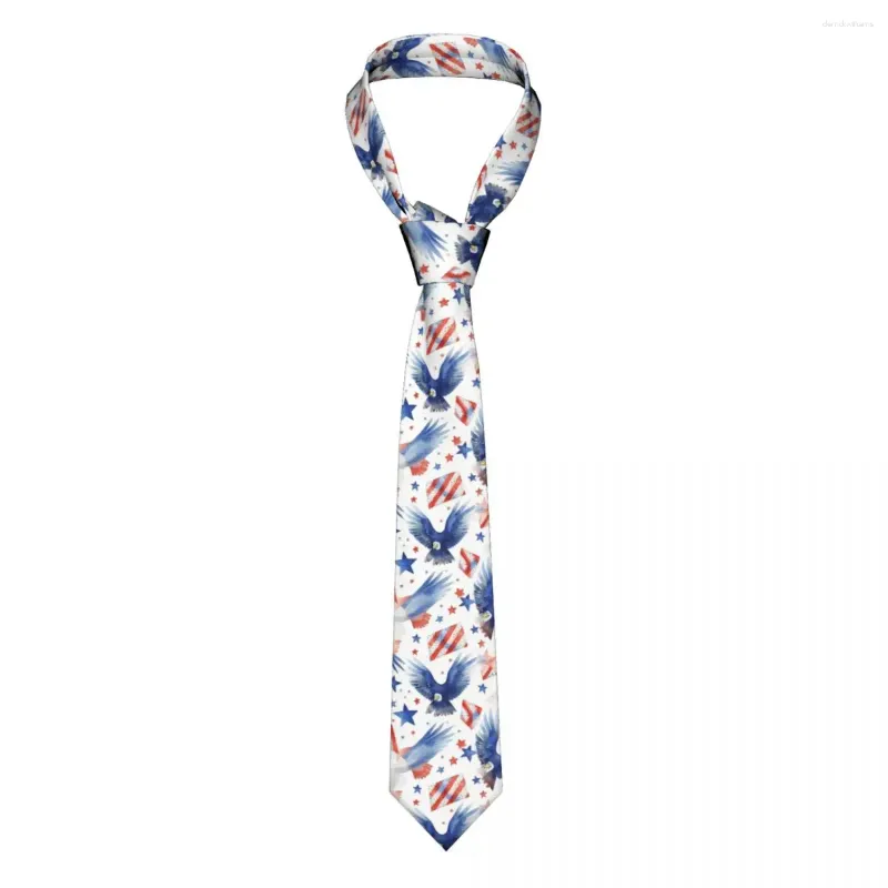 Nœuds papillon gros plan motif oiseaux patriotiques avec étoiles cravate générative drapeau américain aigle cravate rue cravate chemise accessoires
