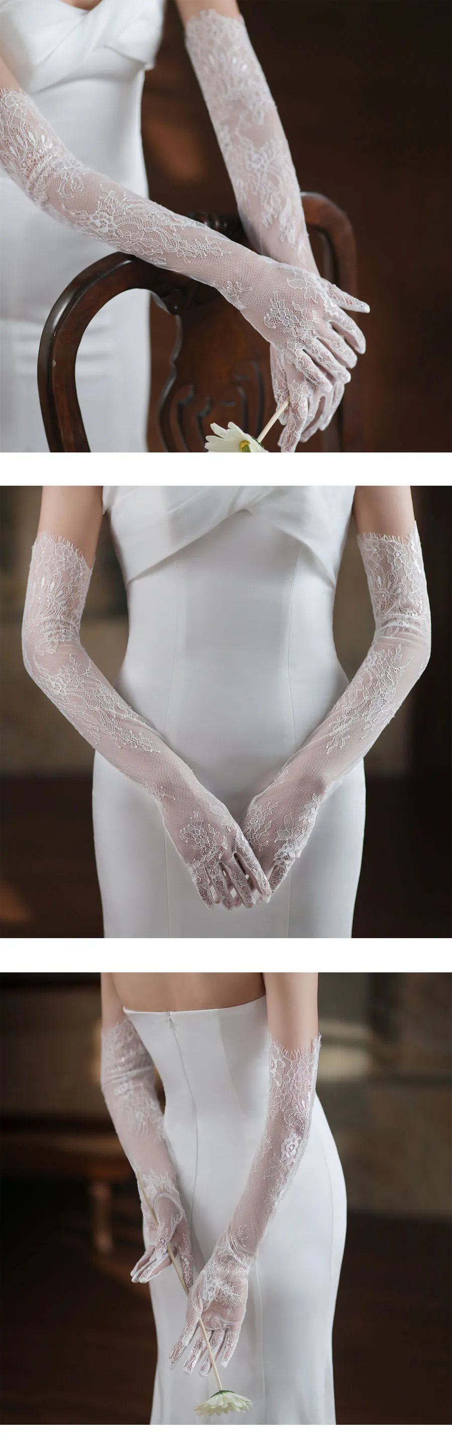 Bride Gloves Long Lace Wedding Gloves: Elegant Bridal... From ...