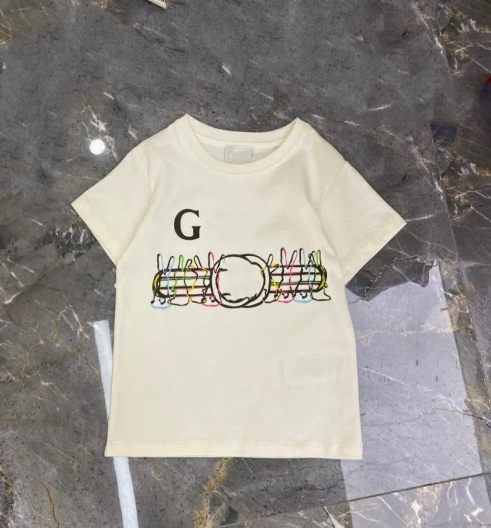 2023 Kids Designer T Shirt Baby Clothes Kid T Shirt Girl Boy Short Sleeve 115 Ages Toddler Tshirts Top Luxury Summer Letter med 5480139