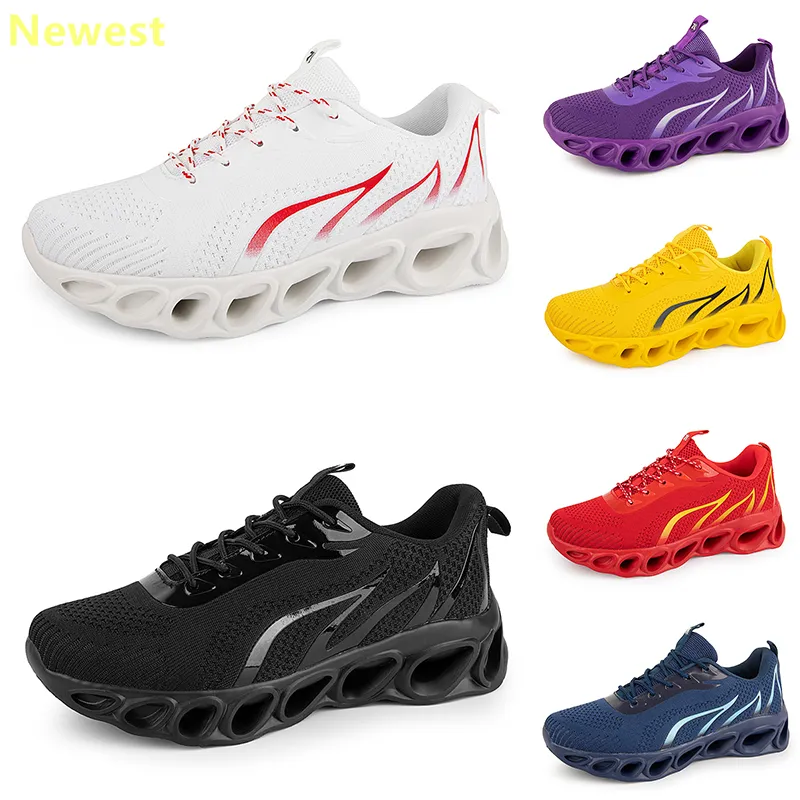 2024 chaussures de course hommes femme jaune rouge blanc marine crème rose gris baskets baskets à fond souple respirant GAI