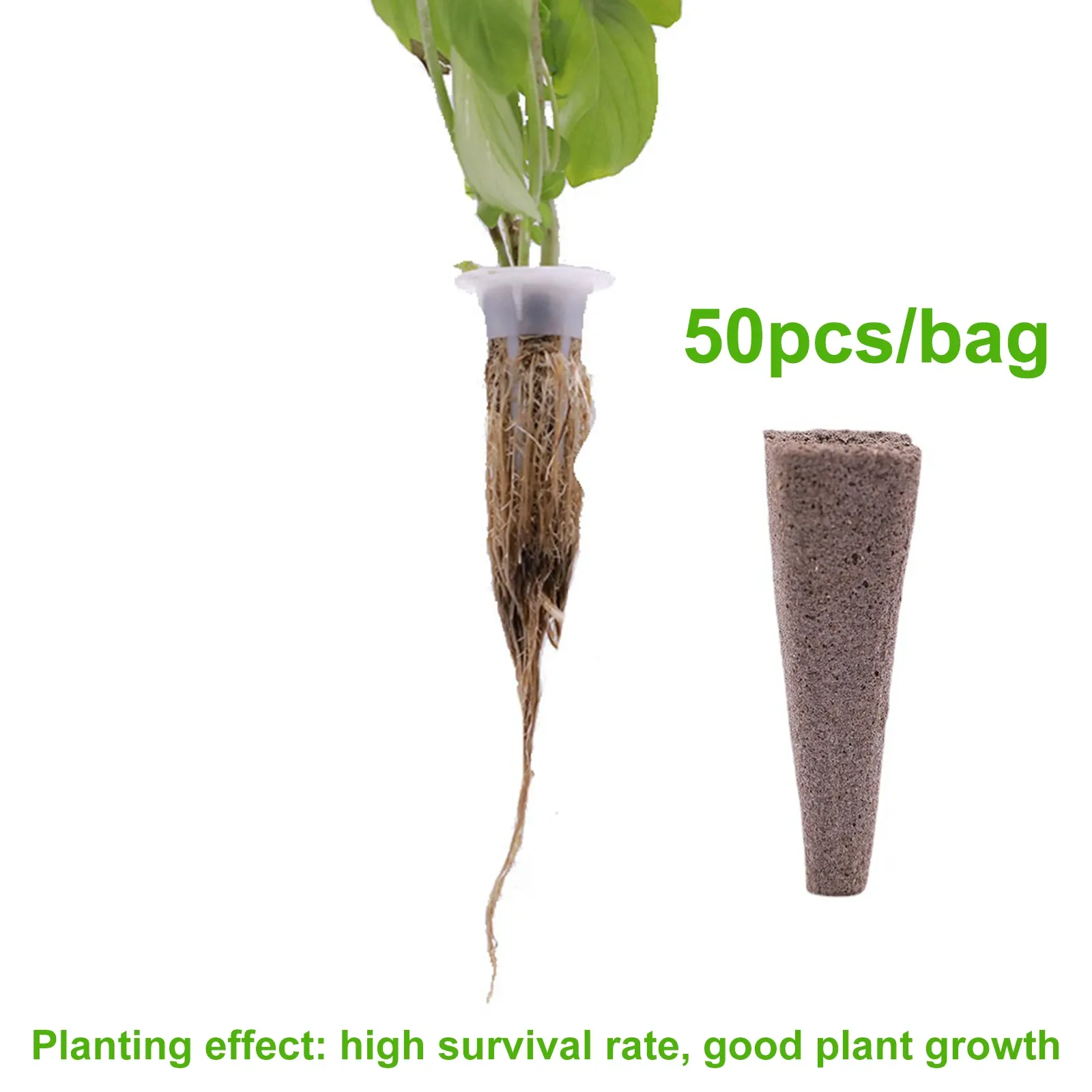 Наборы, 50 шт., губка для выращивания семян, запасной комплект губки для выращивания корней, дополнительный гидропонный стручок для посадки в саду в помещении