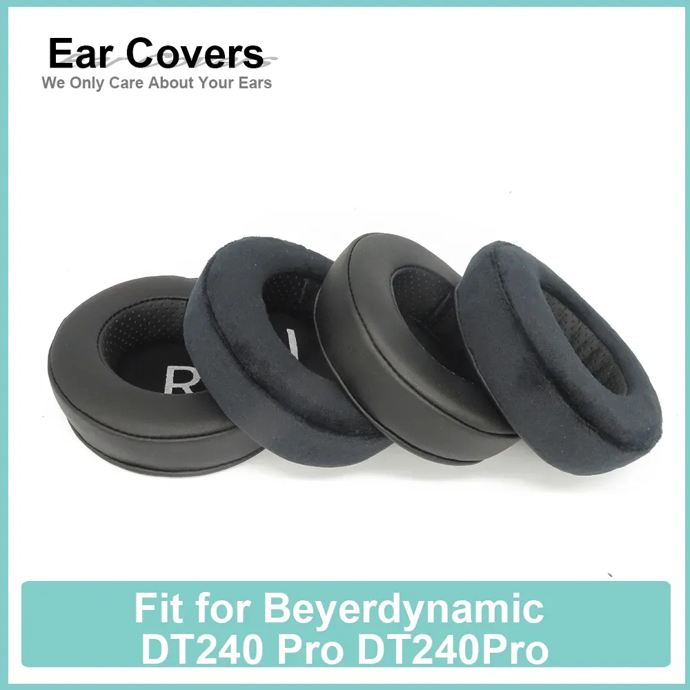 Tillbehör öronkador för Beyerdynamic DT240 Pro DT240Pro hörlurar öronkuddar Protein Velor Pads Memory Foam Ear Pads