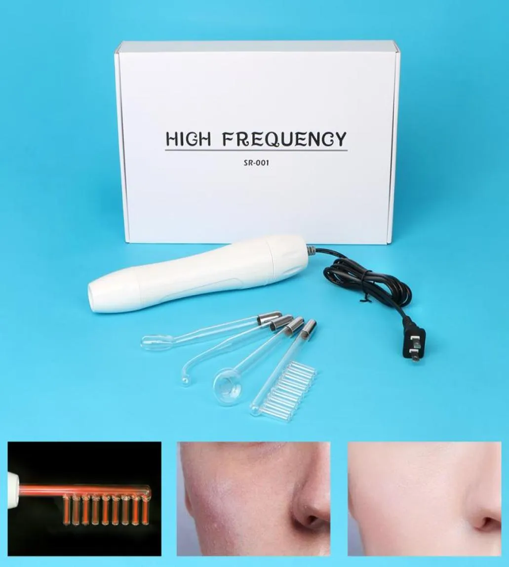 US Stock High Frequency Facial Beauty Machines Skin Rejuvenation Spot Removal Wrinkles Firming 4 Electrodes Glass Tubes Face Body 4242804